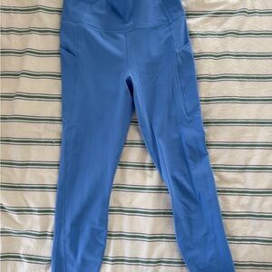 Fabletics Blue Leggings with Pockets